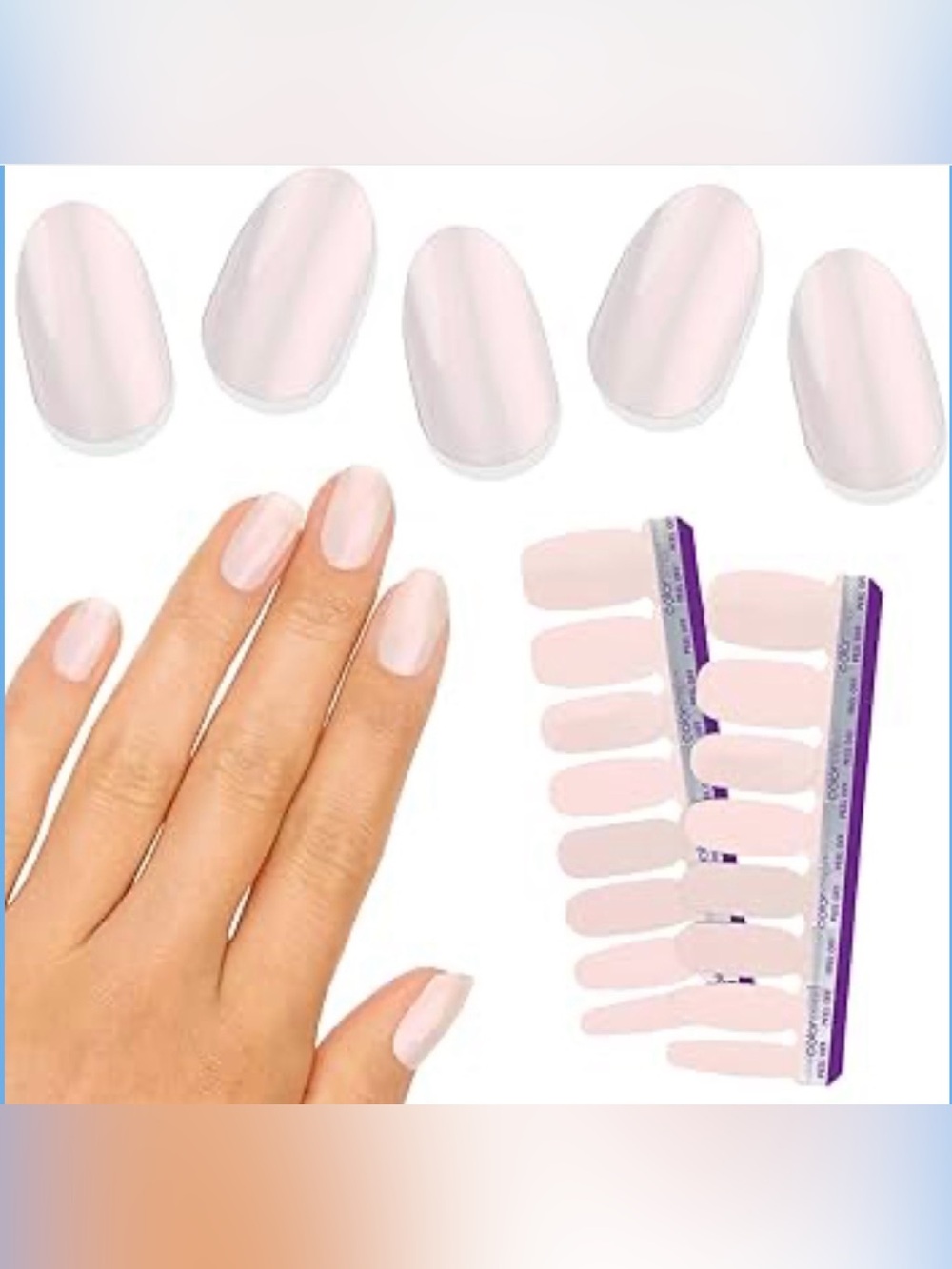COLORSTREET “GLAZED OVER” 100% NAIL POLISH STRIPS - BRAND NEW SEALED!